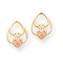 10k Tri-color Black Hills Gold Earrings