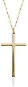 Popular Fashion Classic Italina Rigant 18KGP Cross Pendant Necklace for women By Eva Fs.