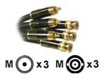 Cables To Go - 29775 - 50ft Sonicwave Component Video Cable BNC to RCA