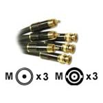 Cables To Go - 29772 - 6ft Sonicwave Component Video Cable BNC to RCA