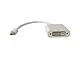 Mini DisplayPort to DVI Adapter for Apple MacBook, MacBook Pro or MacBook Air with a Mini DisplayPort to conventional DVI displays such as CRT, LCD monitors and projectors