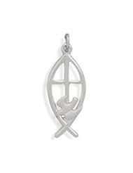 Ichthys Charm with Satin Dove