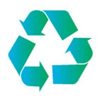 Childrens Toyshop  Health & Personal Care : RECYCLE SYMBOL Temporary Tattoo 2x2