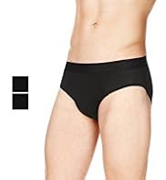 2 Pack Autograph Wide Waistband Stretch Slips with Modal