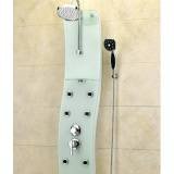 Jacuzzi EC30000 Ristorre Onda Double Handle Shower Panel in Chrome,
