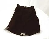 Black Tank with White and Black Gingham Bows for Dogs -X Small