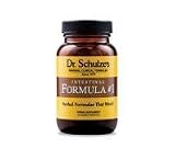 1 - Dr. Schulze's Intestinal Formula #1 ~ NEW GLASS BOTTLE ~ Colon Bowel Cleanse Laxative 90 Caps per Bottle