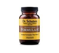 1 - Dr. Schulze's Intestinal Formula #1 ~ NEW GLASS BOTTLE ~ Colon Bowel Cleanse Laxative 90 Caps per Bottle