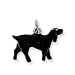 Silver Enamel Boykin Spaniel Charm - JewelryWeb