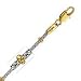 14k Two-Tone Bold 20 Inch X 2.0 mm Saturn Link Necklace