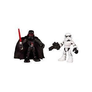 Star Wars 2011 Playskool Jedi Force Mini Figure 2Pack Darth Vader Storm Trooper