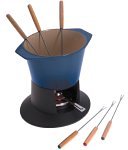 Le Creuset Cast Iron Gourmand Fondue Set, Graded Blue  from LE CREUSET UK LTD