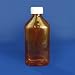 Amber Oval Pharmacy Bottles, Child Resistant Caps, 12 oz, cs/100