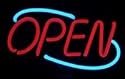"Open" Neon Sign and Light - Business Neon