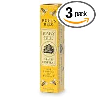 Burt's Bees Baby Bee Diaper Ointment with Vitamin A and Vitamin E, 2-Ounce Tubes  (Pack of 3)