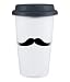 Mustache Chart 15oz Porcelain Double Wall Tumbler Mug
