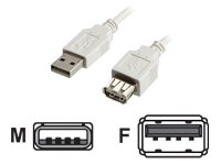 VALUE USB Kabel USB2.0 A/A m/w 3m USB Verlaengerung beige Preisvergleich