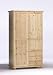 Kleiderschrank Henrik Kiefer massiv, 106 cm, ohne Spiegel, lackiert