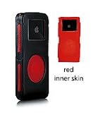iSkin Duo for iPod Nano - 2GB / 4GB (Dual Layer Silicone Protector): Black (Outer Skin) / Red (Inner Skin)