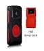 iSkin Duo for iPod Nano - 2GB / 4GB (Dual Layer Silicone Protector): Black (Outer Skin) / Red (Inner Skin)