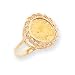 14k 1/20th Panda Coin Ring - Size 6
