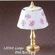 Reutter Porcelain Floral Shade Table Lamp