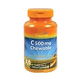 C 500 Chewable Orange - 120 wafer,(Thompson Nutrition)