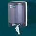 Kitchen & Housewares : Classic Center Pull Hand Towel Dispenser, Black Pearl/white