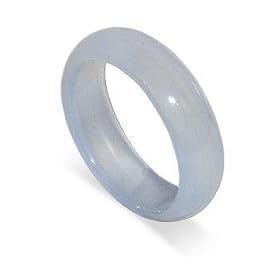 Awesome Synthetic Moonstone Band 5 MM Wide Ring by Moonstone Birthstones
