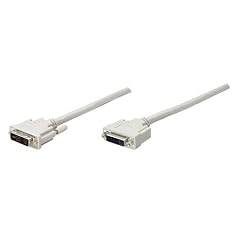 MANHATTAN DVI-I Verlaengerungskabel DVI-I 18+5 Stecker auf DVI-I 18+5 Buchse (Single Link) 4,5m beige