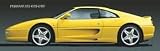 Art Poster Print - Ferrari 355 GTS-GTB - Artist: unknown- Poster Size: 11 X 35