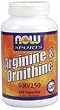 Arginine & Ornithine 500/250 mg by Now Foods 250 Capsules