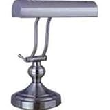 Piano Desk Lamp, Satin Nickel