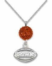 Cleveland Browns Ovation Crystal Necklace