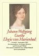 Elegie von Marienbad: Urschrift. September 1823 (insel taschenbuch)
