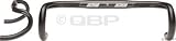 FSA Omega Compact 38cm 31.8 Round Drop Bar Black