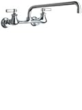 Tools & Hardware : Chicago Faucets 540-LDL12CP Kitchen Sink Faucet with 8' Centers, Polished Chrome