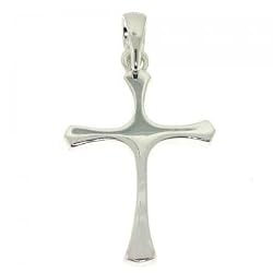 Dangle Cross Pendant Crafted in Sterling Silver - Brand New Jewelry