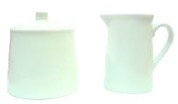 White Porcelain Sugar & Creamer Set - 4 oz