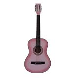 Beginner 38" Pink Acoustic Guitar Set with Gig Bag and Accessories