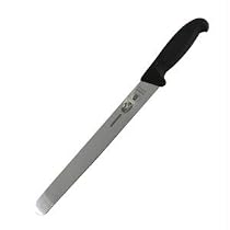 R H. Forschner by Victorinox 10-Inch Round Tip Slicing Knife, Black Fibrox Handle