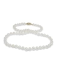 5.5x6mm White Freshwater cultured pearl necklace