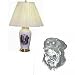Porcelain Lamp with Rottweiler