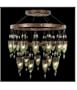 Fine Art Lamps 717540-3 Scheherazade 24 Light Large Foyer Chandelier in Aged Dark Bronze with Desert Sky Blue glass
