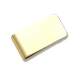 Silver Plated Plain Money Clip (Gold Shown)
