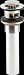 Push-Button Pop-up Drain Chrome Overflow