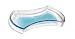 11 CRYSTAL TRAY WITH AQUAMARINE ACCENT, SOPHIA COLLECTION