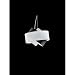 Zaneen D8-1104 Tourbillon Series Pendant, Nickel Finish with White/Green Diffuser