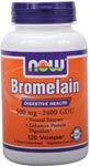 Bromelain by NOW Foods - Digestive Support (500 mg - 120 Vegetarian Capsules)
