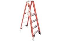 Werner P7404 6' Type 1AA 375 Pound Duty Rating Fiberglass Platform Ladder with Platform at 4'